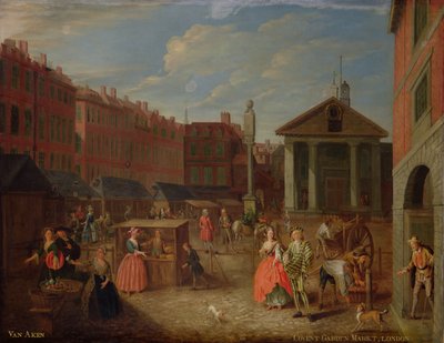 View of Covent Garden by Joseph van Aken